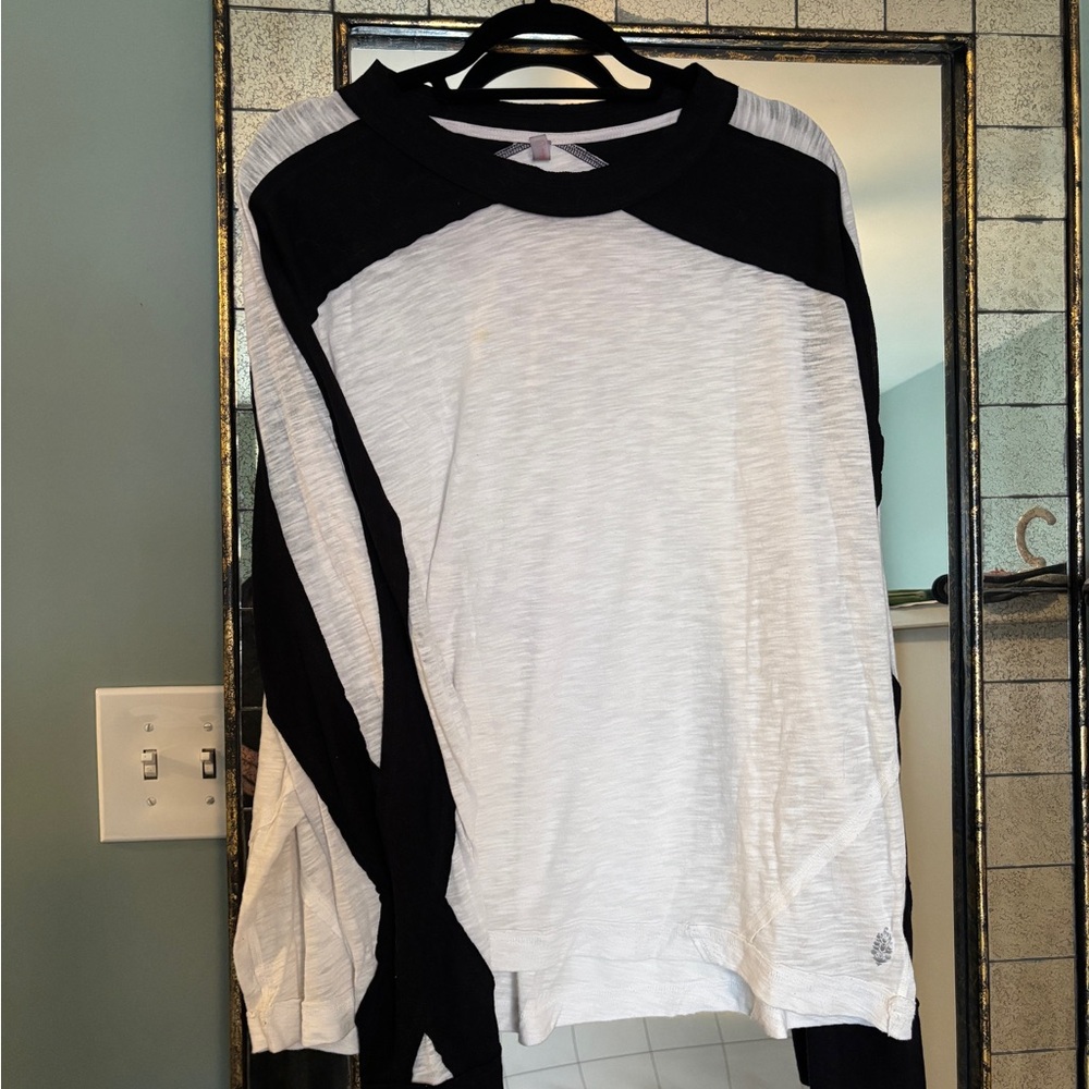 FP Movement Black and White Long Sleeve Tee